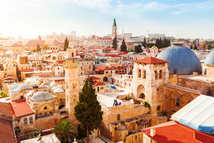 Jerusalem - Altstadt von oben