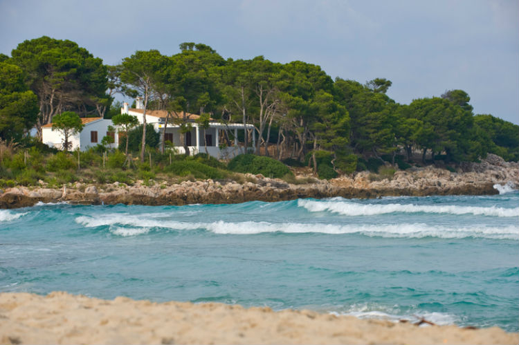 Eine Finca am Strand von Mallorca